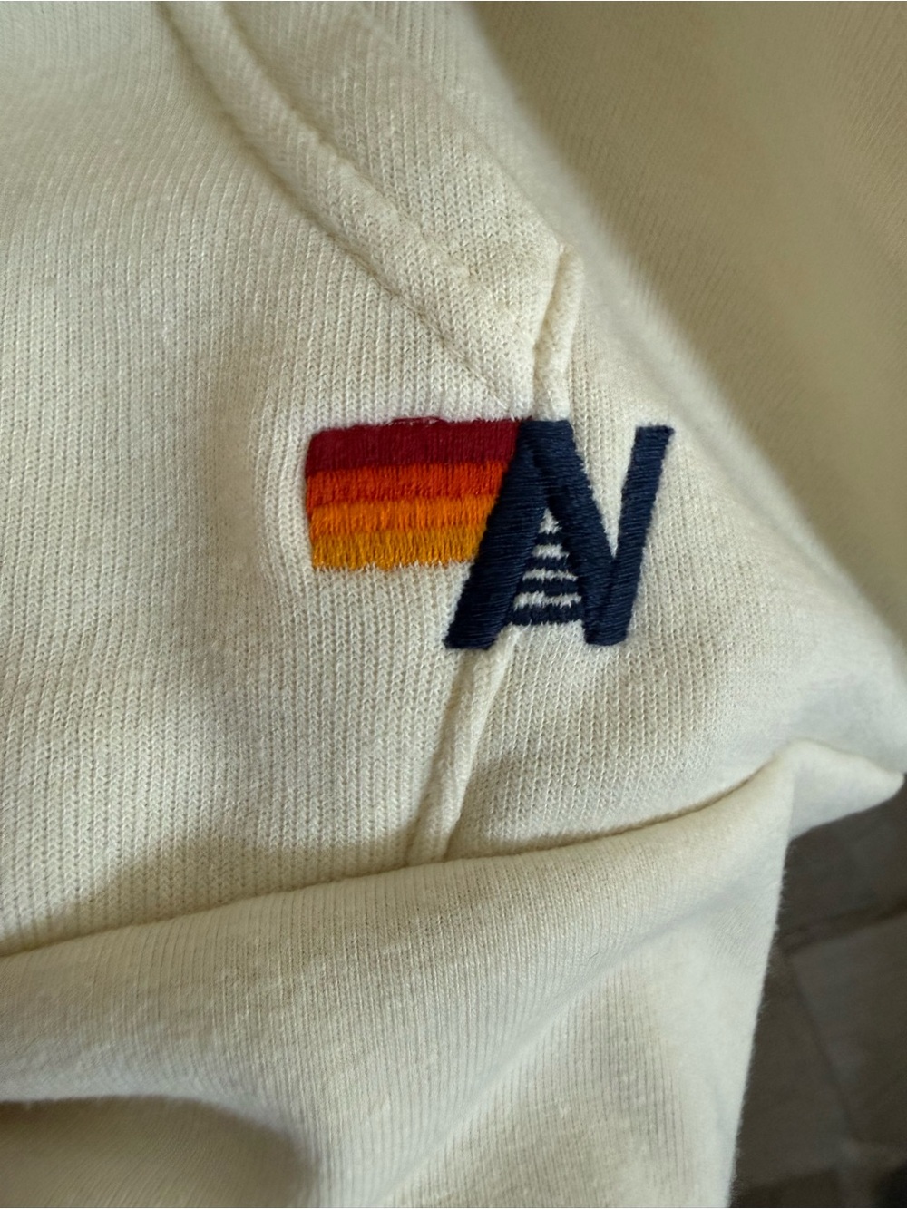 Aviator Nation x Peloton Collab 5 Stripe Zip Hoodie Size Large Unisex - Picture 3 of 6